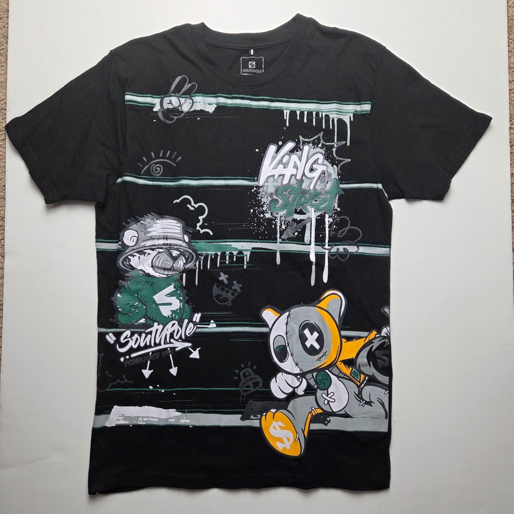 Southpole Mens Graphic T-Shirts Crewneck Streetwear‎ Graphic Tee for Men